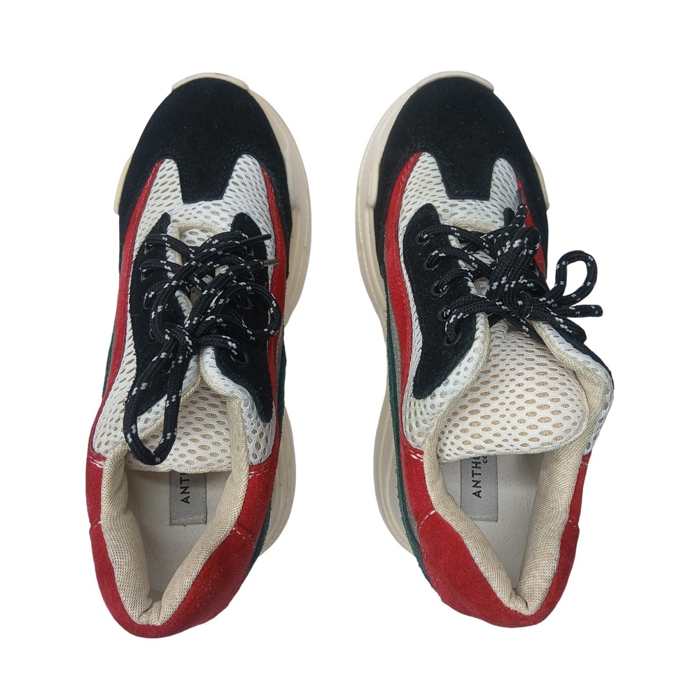 Anthony Wang Wedge Sneakers Womens 5.5 Multi-Color Platform Chunky Mesh - Picture 5 of 8